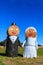 Hay Bale Bridal Couple