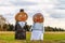 Hay Bale Bridal Couple