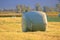 Hay Bale and Non-Recycled Plastic
