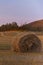 Hay Bale on the Prairies in Autumn