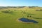 Hay bales on farmland in South Gippsland