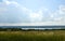 Hay field overlooking Seneca Lake the largest Finger Lake
