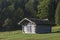 Hay hut at Ferchensee Lake