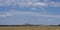 Hay meadow under hill near Dubbo, New South Wales, Australia.