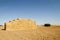 Hay packs piled up