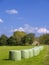 Hay stack field.