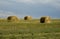 Hay on Wyoming Landscape