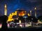 Haya Sofia Mosque at night