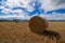 A haybale after the harvest