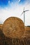 Haybale with Wind Turbine