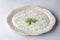 Haydari is a type of yogurt made from certain herbs and spices, combined with garlic. Turkish cuisine