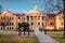 Hays, KS USA - The Iconic Picken Hall on the Campus of Fort Hays State University FHSU in Hays, Kansas