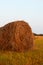 Haystack against the sky. Haymaking time.