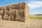 Haystack in the farmland of the Netherlands