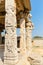 Hazara Rama temple with pillars inside, Hampi, Karnataka, India