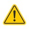 Hazard sign icon vector triangle