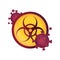 Hazard sign pandemic stop coronavirus covid 19