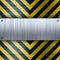 Hazard Stripes Brushed Aluminum