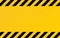 Hazard texture. Yellow and black diagonal stripes. Caution or warning template. Construction border template. Attention