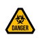 Hazard warning attention biohazard radiation sign
