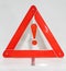 Hazard warning attention sign with exclamation mark symbol