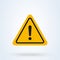 Hazard warning Simple vector modern icon design illustration