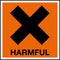 Hazardous Substances Identification Storage Area Marking Label Warning Symbol Harmful