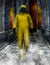 Hazardous Toxic Waste, HAZMAT SUIT Illustration