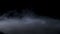 Haze background. Abstract smoke cloud. White smoke slowly floating through space against black background. Fog effect