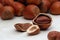 Hazelnut background