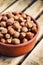 Hazelnuts in a bowl (shallow dof)