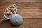 Hazelnuts in a porcelain bowl