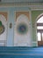 Hazrati Imam Mosque interior dome, mihrab, qibla and minbar, Tashkent