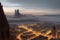 Hazy cityscapes Capture the skyline made with generative ai