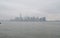 Hazy Lower Manhattan Skyline on an Overcast Spring Day