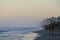 Hazy Morning on Daytona Beach with High Tide