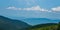Hazy View of the Blue Ridge Mountains in Virginia, USA