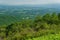 Hazy View of Shenandoah Valley and the Blue Ridge Mountains, Virginia, USA