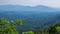 Hazy view of a Valley and the Blue Ridge Mountains, Virginia, USA