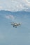 HB-RBG Boeing Stearman Model 75 airplane over the rhine valley in Switzerland