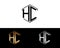 HC letters linked with hexagon shape logo