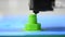 HD 1080 3D printer prints from the plastic figure in the form of a bolt