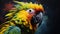Hd Abstract Color Parrot: Free Download With Hyper-realistic Illustrations