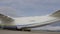 HD Antonov 225 Mriya airplane, view from the back