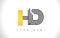 HD Black Lines Letter Logo. Creative Line Letters Vector Templat