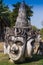 HD: Dolly, Pagoda in Wat-Sawangboon at Saraburi, Thailand,