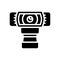 hd webcam home office glyph icon vector illustration