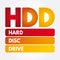 HDD - Hard Disc Drive acronym