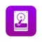 HDD icon digital purple