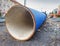 HDPE water pipe, large diameter, prepared for using